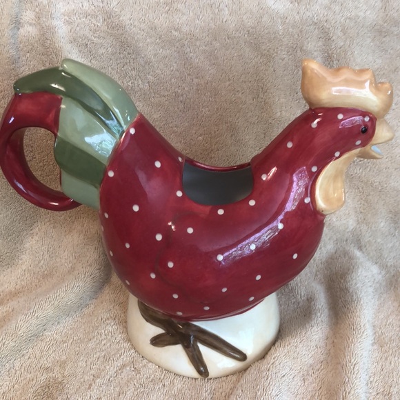 Worcester Rooster Collection Beverage Pitcher 11.5”x9.5” - Picture 4 of 7